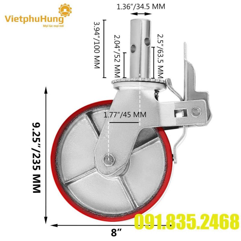 Bánh xe chuyên dụng giàn giáo