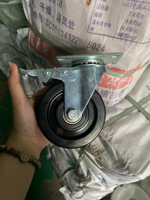 bánh xe đẩy d100 cao su